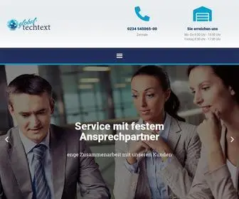 Global-Techtext.de(Übersetzungen in allen Sprachen) Screenshot
