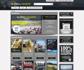 Global-Tickets.com(Tickets online kaufen beim Premium) Screenshot