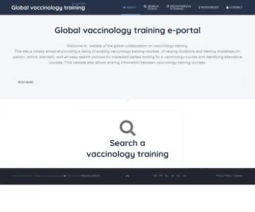 Global-Vaccinology-Training.com(This website) Screenshot