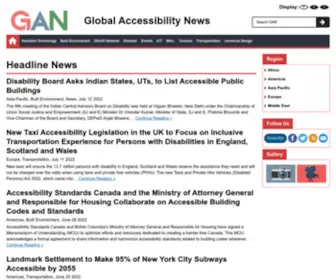 Globalaccessibilitynews.com(G3ict) Screenshot