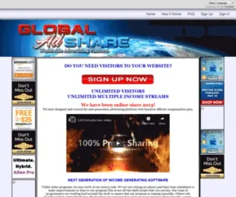 Globaladshare.com(Make money online) Screenshot