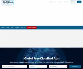 Globaladsposting.com(Global Free Classifieds Ads) Screenshot