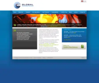 Globaladvancedmetals.com(Global Advanced Metals) Screenshot
