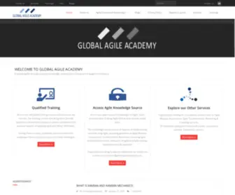 Globalagileacademy.com(Enabling agility through pratical knowledge) Screenshot