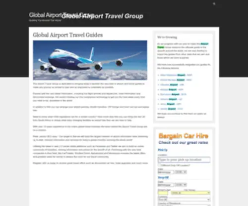 Globalairporttravel.com(Global Airport Travel Group) Screenshot