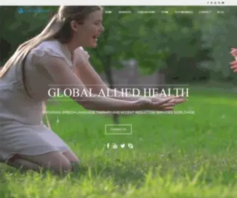 Globalalliedhealth.org(Providing speech therapy worldwide) Screenshot