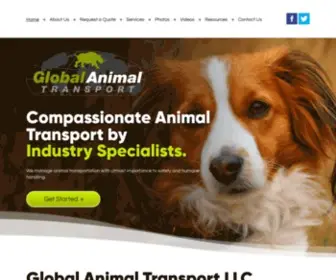 Globalanimaltransport.com(Global Animal Transport) Screenshot