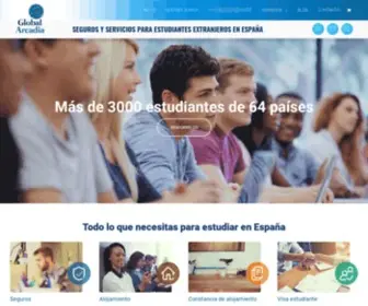 Globalarcadia.com(Seguro estudiante extranjero en España) Screenshot