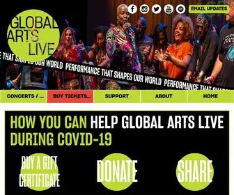 Globalartslive.org(Global Arts Live) Screenshot