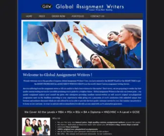 Globalassignmentwriters.com(Global Assignment Writers) Screenshot