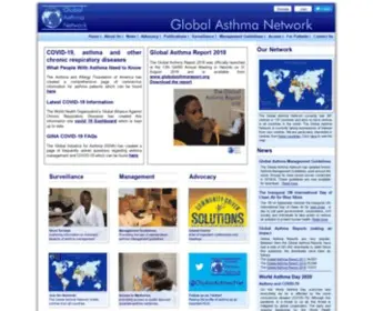 Globalasthmanetwork.org(Global Asthma Network) Screenshot