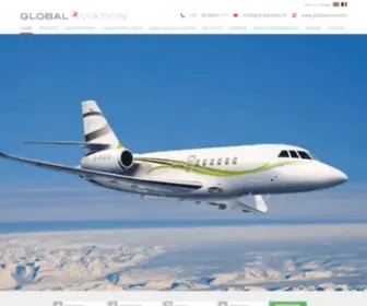 Globalaviation.nl(Privejet huren of prive vliegtuig huren bij Global Aviation) Screenshot