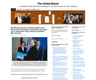 Globalbarrel.com(The Global Oil System's Economics & Geopolitics) Screenshot