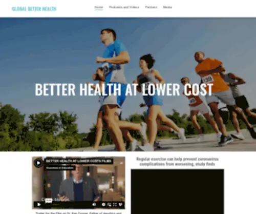 Globalbetterhealth.org(Funding healthcare research and awareness around the world) Screenshot