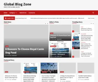 Globalblogzone.com(Global Blog Zone) Screenshot