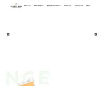 Globalbugs.asia(LEADING THE SHIFT TO SUSTAINABLE PROTEIN Global Bugs) Screenshot