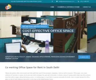 Globalbusinesscentre.co.in(Co-Working Space) Screenshot