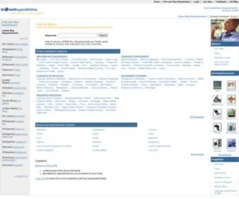 Globalbuyersonline.com(Importers Buyers Exporters Suppliers Manufacturers Trade leads from Global Buyers Online) Screenshot