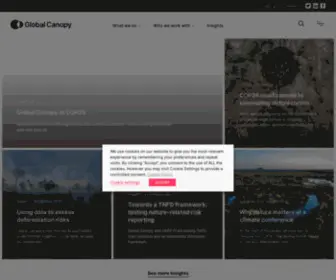 Globalcanopy.org(The Global Canopy Programme) Screenshot