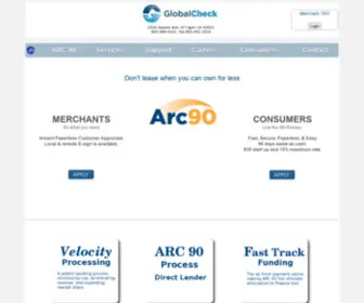 Globalcheck.com(Global Check Svc) Screenshot