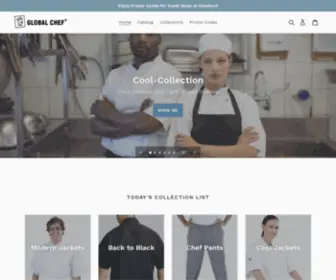 Globalchef.com.au(Global Chef Uniforms) Screenshot