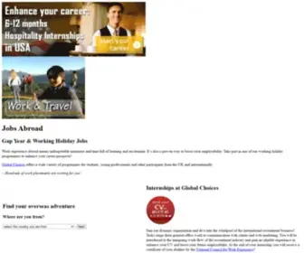 Globalchoices.co.uk(Jobs Abroad) Screenshot