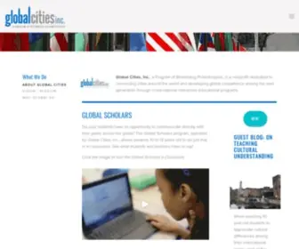 Globalcities.org(Global Cities) Screenshot