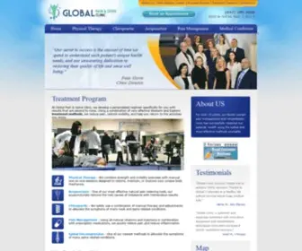 Globalclinic.com(Chiropractic Care and Pain Management) Screenshot