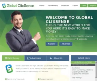 Globalclixsense.com(Globalclixsense) Screenshot