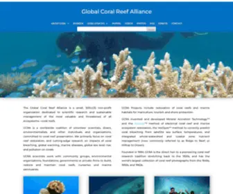 Globalcoral.org(The Global Coral Reef Alliance GCRA) Screenshot