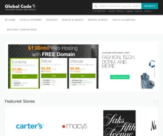 Globalcouponcodes.com(Lates Coupon Codes) Screenshot