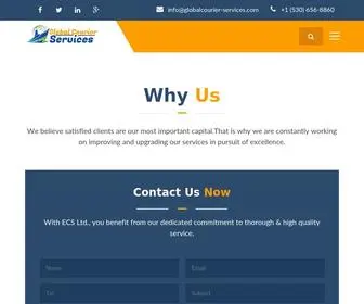 Globalcourier-Services.com(GLobal Courier Services) Screenshot