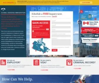 Globalcrossingimmigration.com(Canada Immigration Lawyers) Screenshot