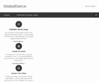 Globaldance.info(Мир танца в Интернет) Screenshot