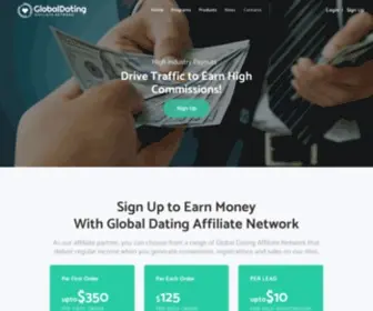 Globaldatingaffiliate.com(We Buy Dating Traffic) Screenshot