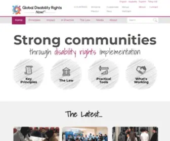 Globaldisabilityrightsnow.org(Global Disability RightsNow) Screenshot