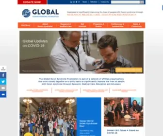 Globaldownsyndrome.org(Global Down Syndrome Foundation) Screenshot