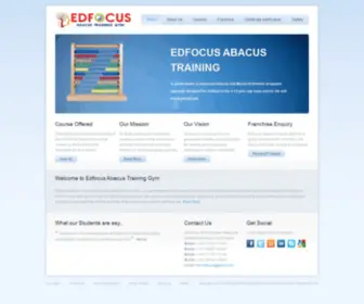 Globaledfocus.com(GLOBAL EDFOCUS ABACUS TRAINING GYM) Screenshot