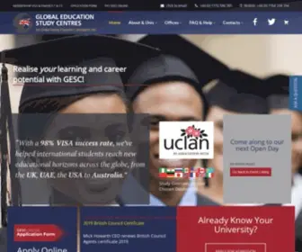 Globaleducation.me.uk(Global Education Study Centres) Screenshot