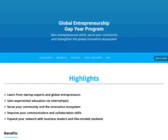 Globalentrepreneurshipgapyear.org(Globalentrepreneurshipgapyear) Screenshot