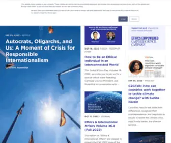 Globalethicsnetwork.org(Carnegie Council for Ethics in International Affairs) Screenshot