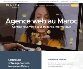Globaletik.com(Agence Web Offshore au Maroc) Screenshot