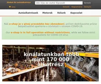 Globaleu.hu(Global EU autóalkatrész) Screenshot