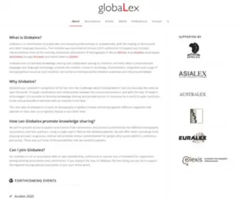 Globalex.link(Global constellation for lexicography) Screenshot