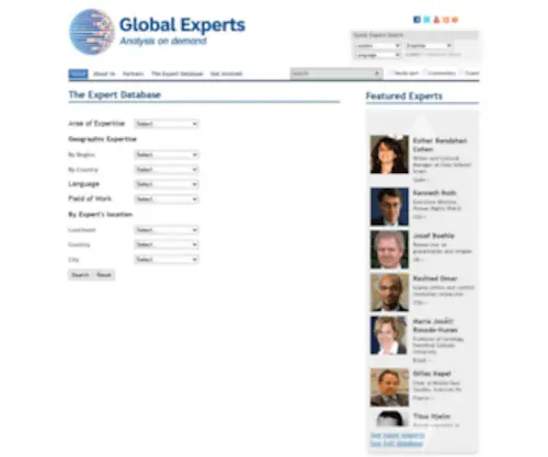 Globalexpertfinder.org(Globalexpertfinder) Screenshot