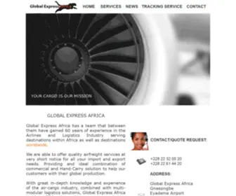 Globalexpress-Africa.com(YOUR COMPLETE AIR CARGO SOLUTION AND AIRCRAFT ASSISTANCE IN WEST AND CENTRAL AFRICA) Screenshot