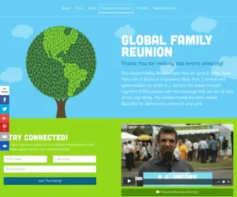 Globalfamilyreunion.com(The Global Family Reunion) Screenshot