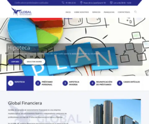 Globalfinanciera.com(Global de servicios de asesoramiento financiero) Screenshot