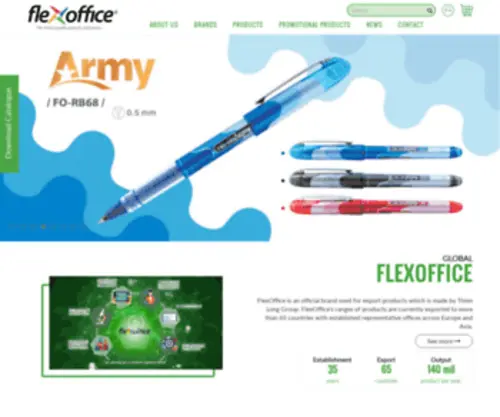 Globalflexoffice.com(The Finest Quality Stationery & Pens) Screenshot
