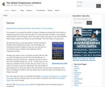 Globalforgivenessinitiative.com(Download Free Forgiveness Ebook) Screenshot